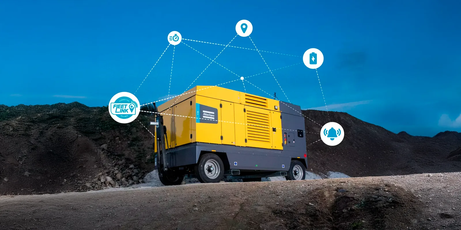 Equipo industrial móvil de Atlas Copco
