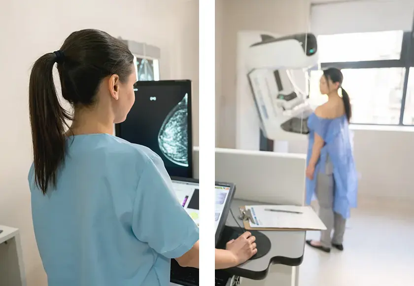 Equipo de salud e instalaciones de un centro médico