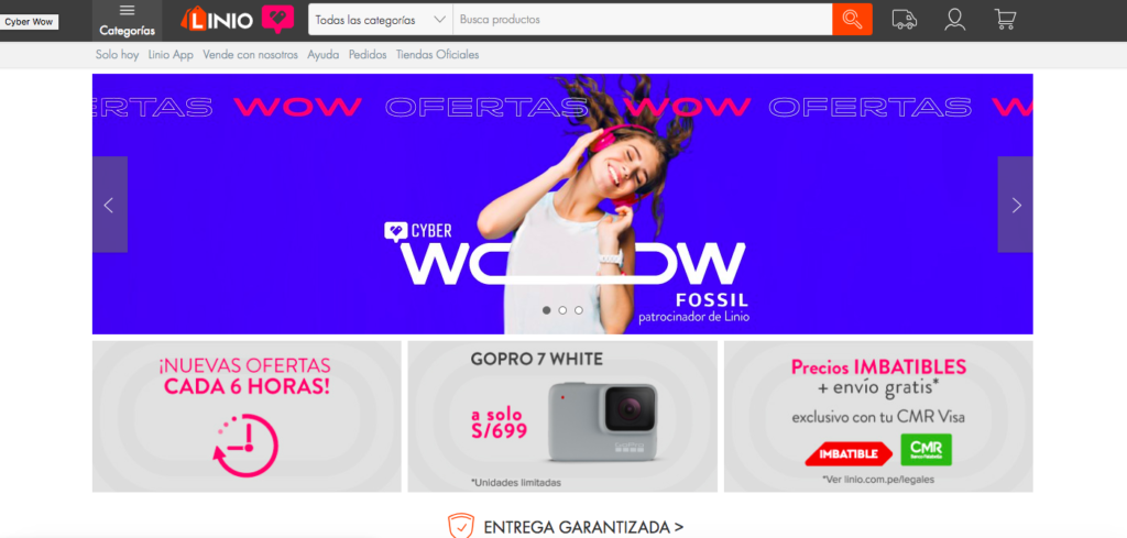 Tiendas online Linio