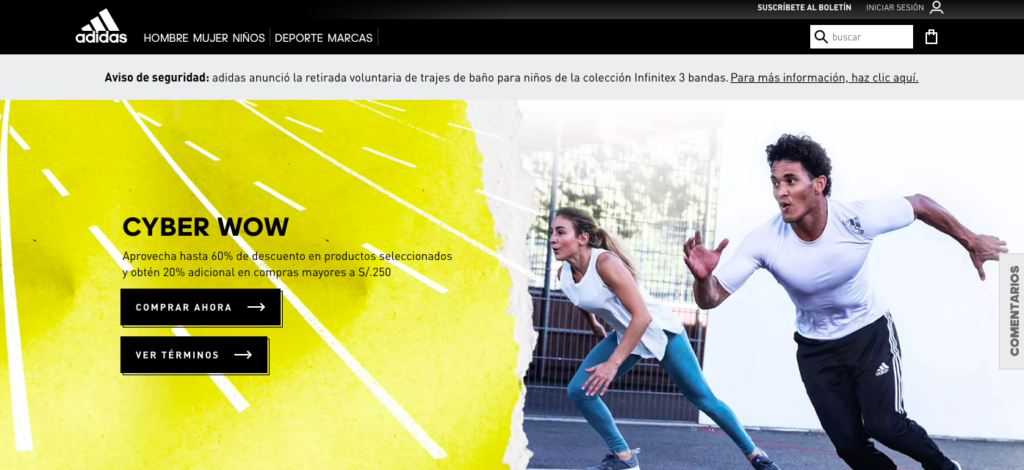 tienda virtual adidas