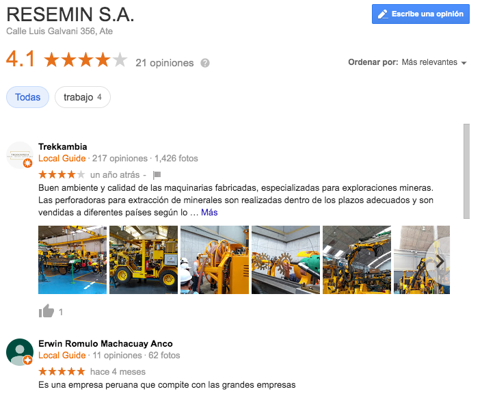 marketing industrial con google-maps